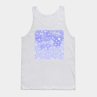 Blue abstract texture glitter sparkle art Tank Top